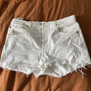 Levi's 501 Shorts Butterfly Women's 31 White